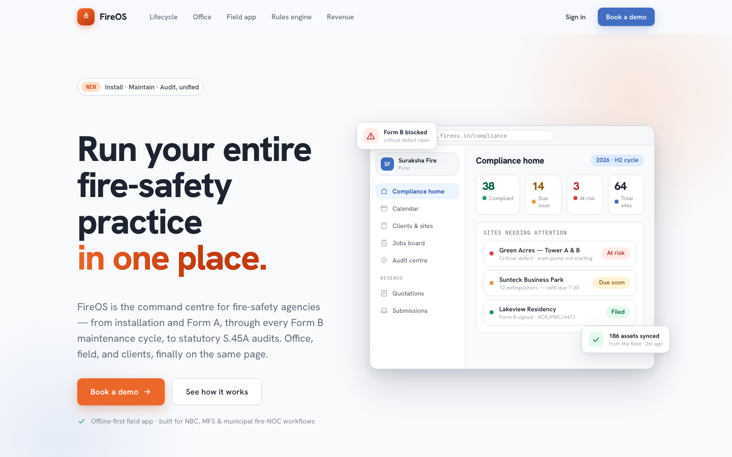 FireOS — Landing